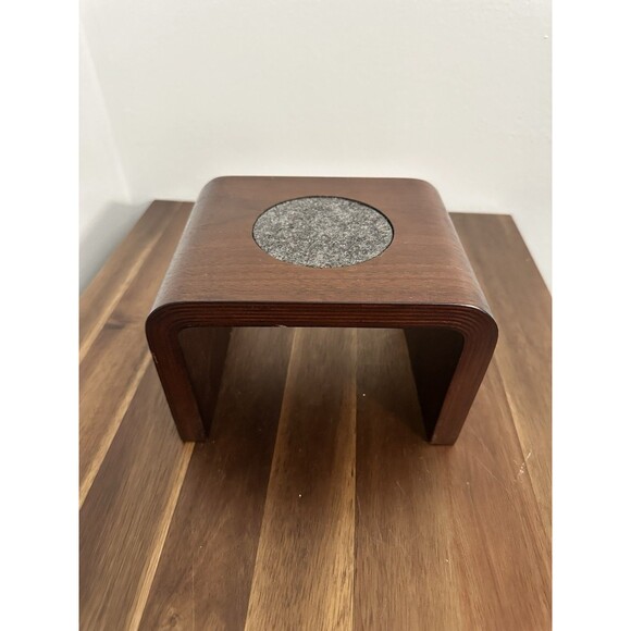 Lovesac Sactionals Drink Coaster Drink Holder Dark Walnut *Flaws - Picture 2 of 12